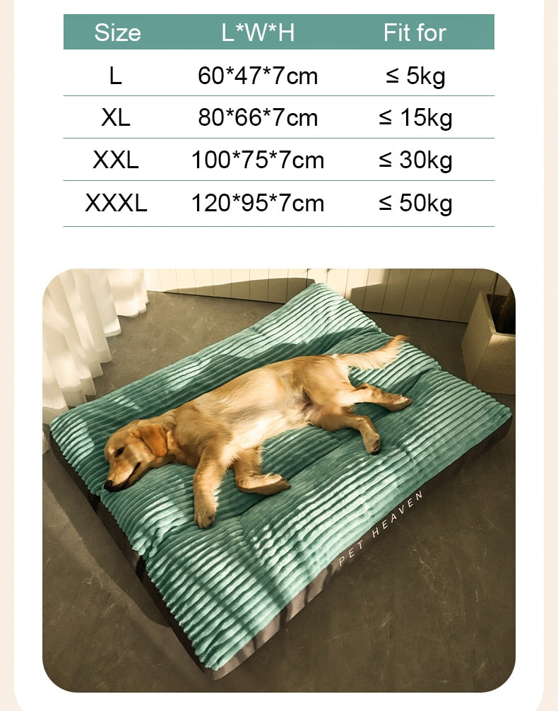 Big Dog Mat Corduroy Pad for Medium Large Dogs
