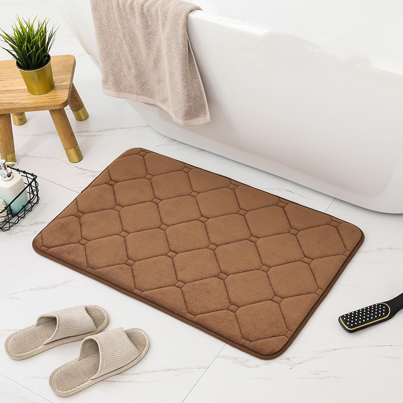 Inyahome Memory Foam Bath Mat