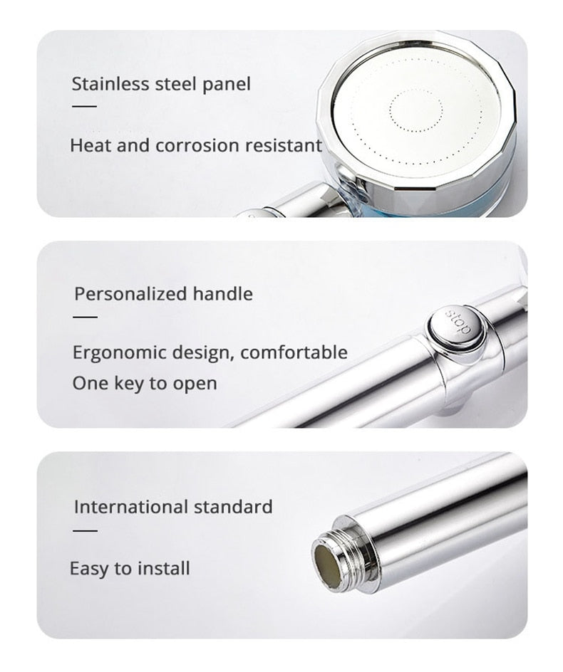 Pressurization shower head