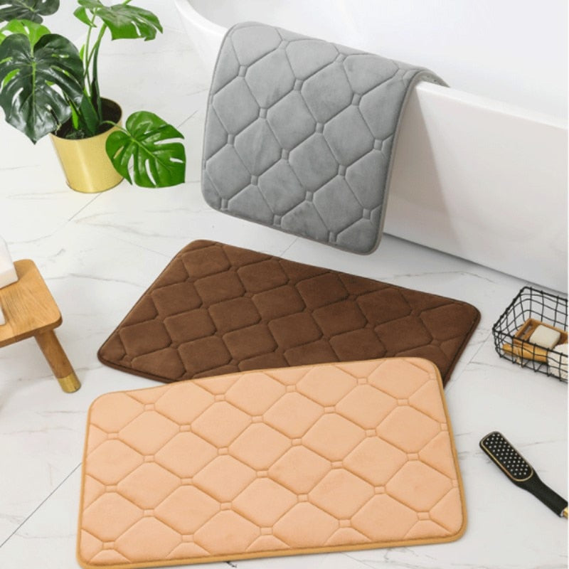 Inyahome Memory Foam Bath Mat