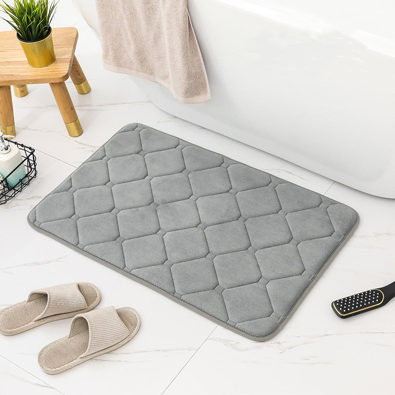 Inyahome Memory Foam Bath Mat