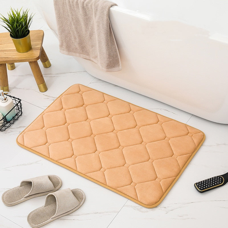 Inyahome Memory Foam Bath Mat