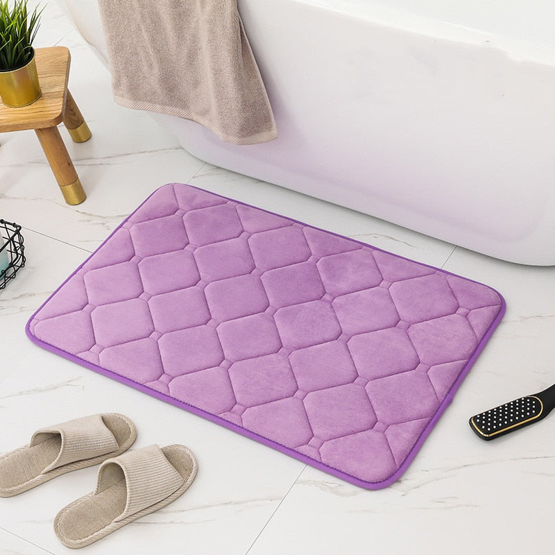 Inyahome Memory Foam Bath Mat