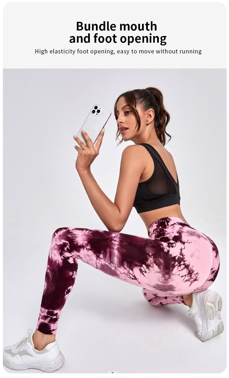 Tie Dye Yoga Pants Sport Leggings