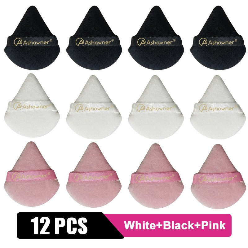 2/3/4/6Pcs Triangle Powder Puff Mini Face Makeup Sponge