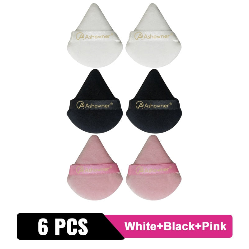 2/3/4/6Pcs Triangle Powder Puff Mini Face Makeup Sponge