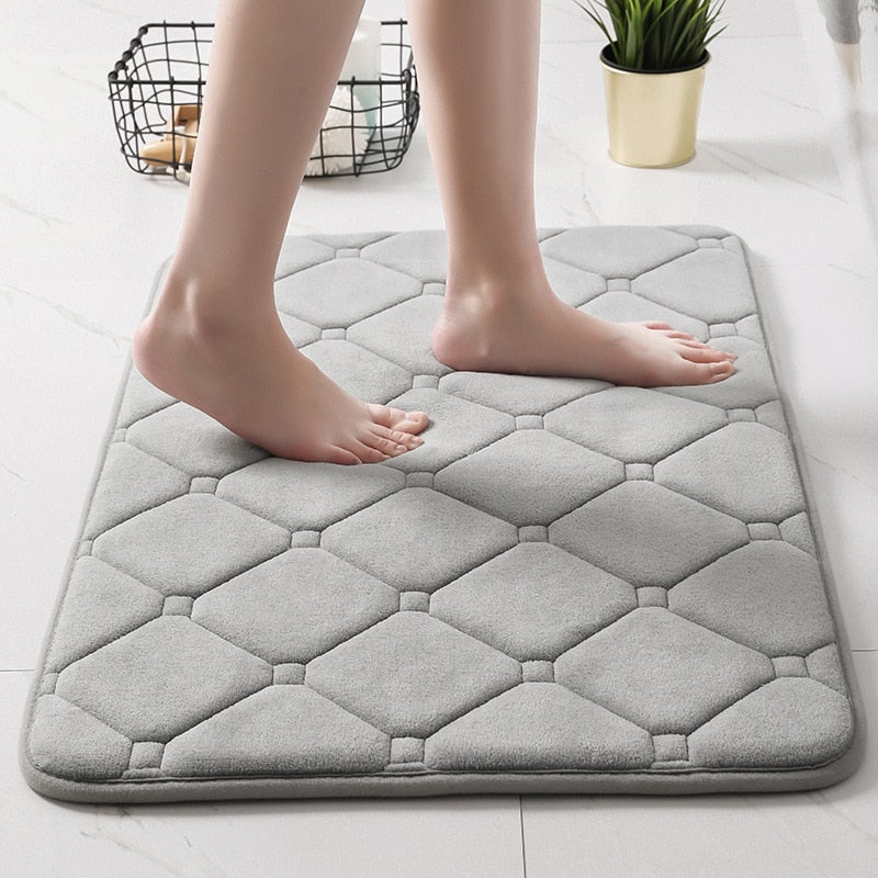 Inyahome Memory Foam Bath Mat